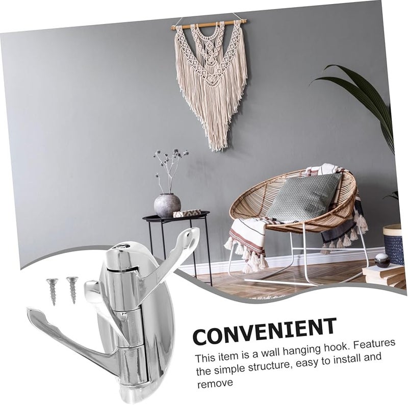 Jojofuny 2 Pack Wall Mounted Hooks For Bathroom Kitchen Towel Clothes Hat Bag - Image 3